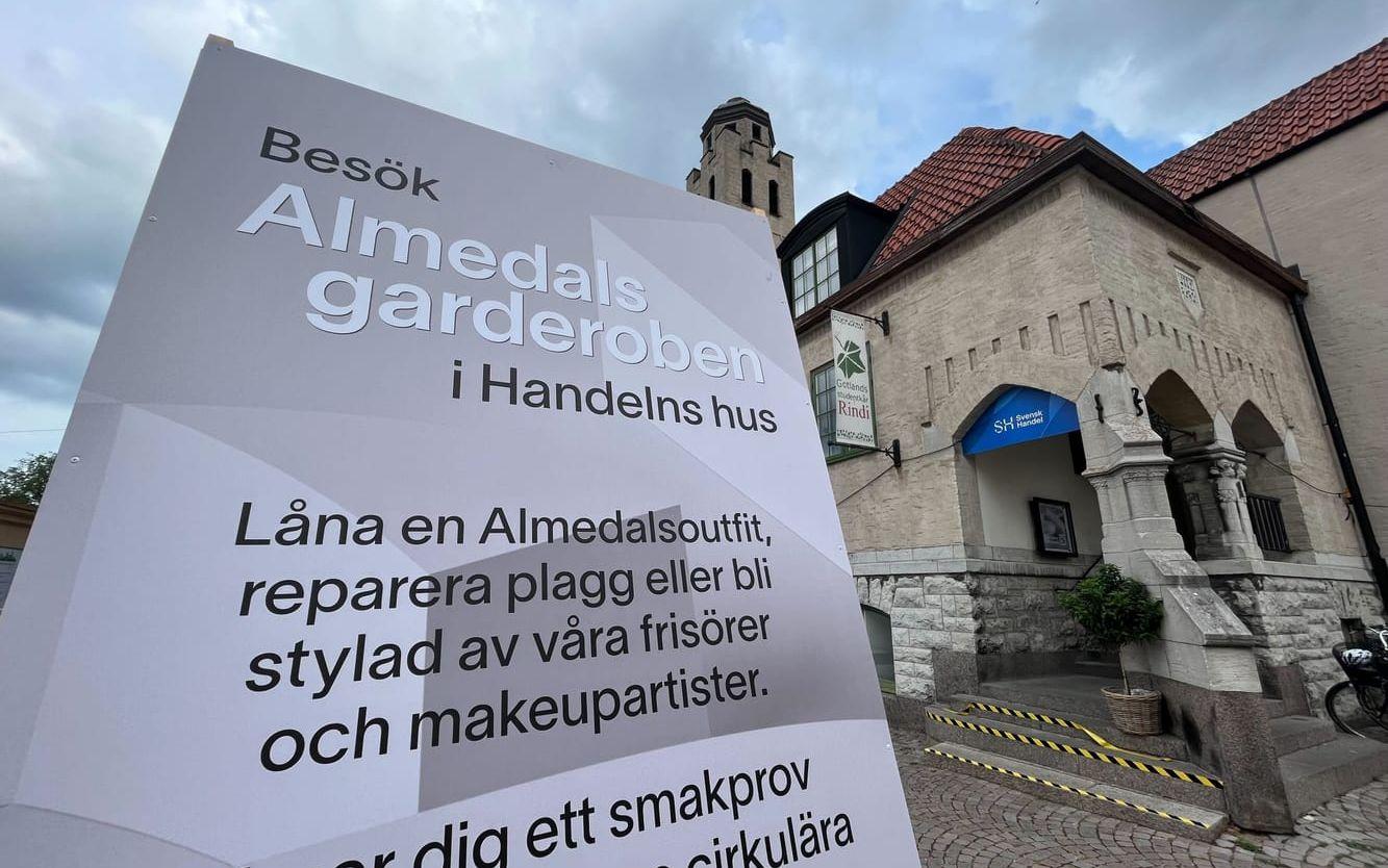 Almedalsgarderoben i VIsby på Gotland.