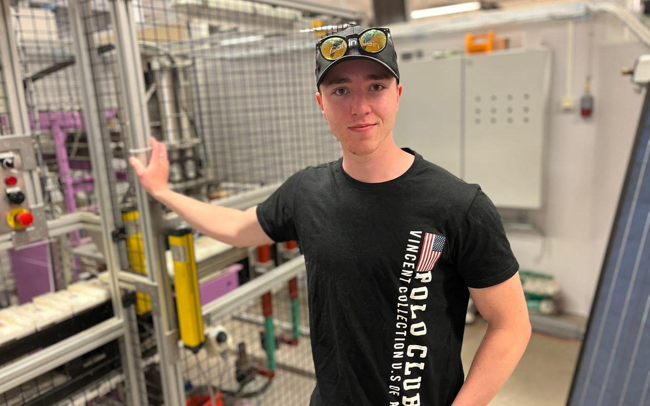 Kristoffer Ranefjärd har läst inriktningen automationsteknik.