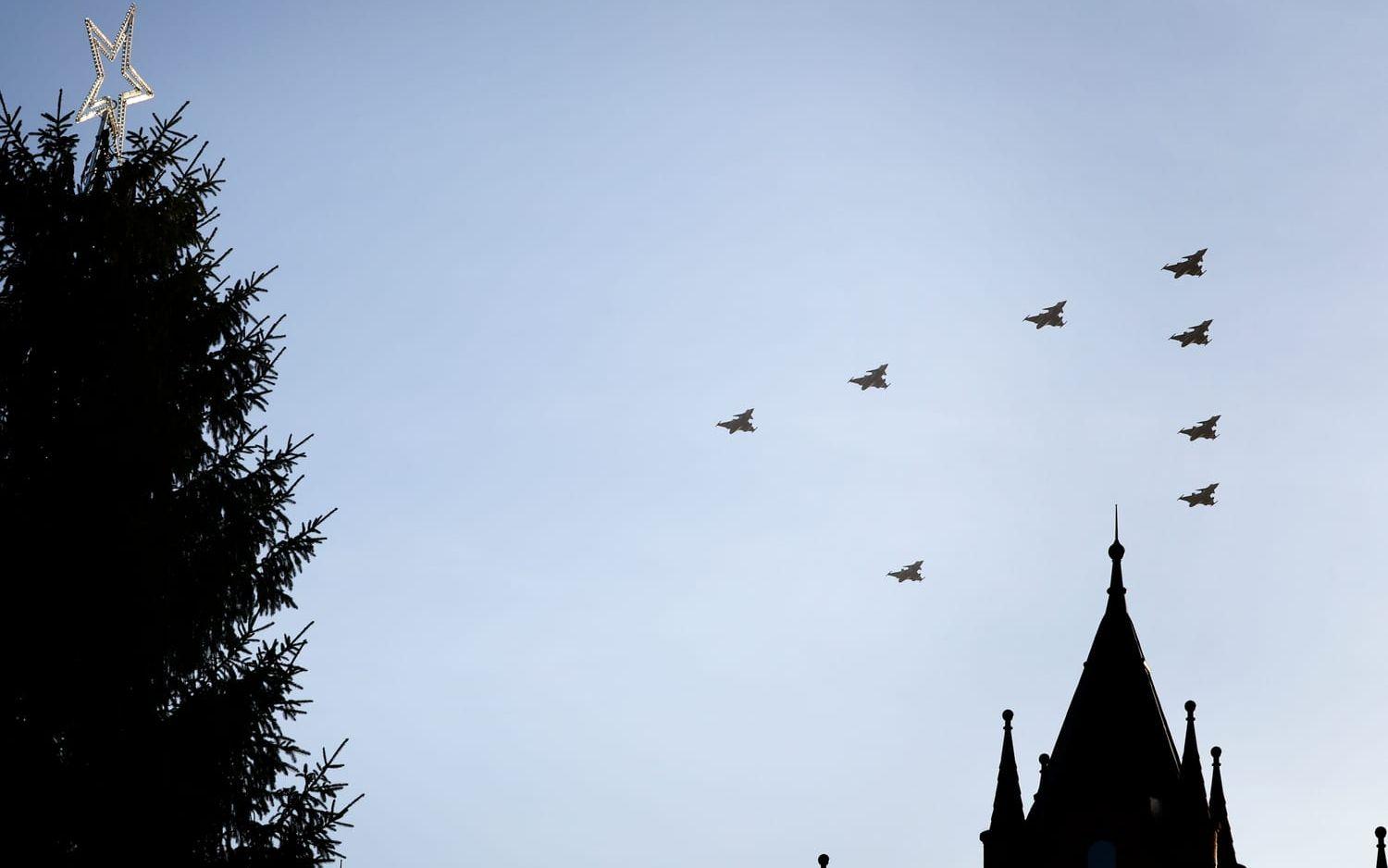 En julgransflygning fotograferad ett tidigare år. 