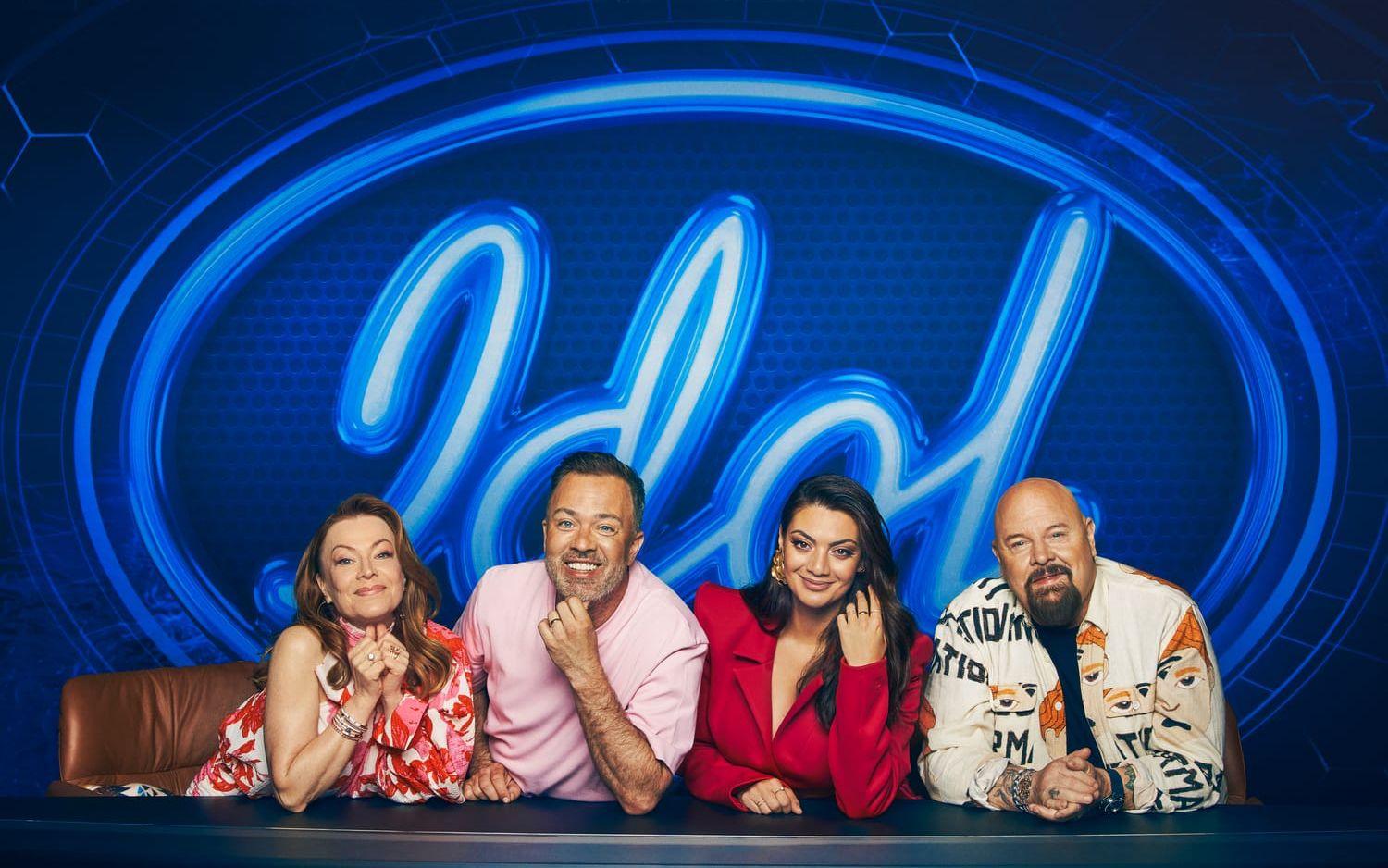 Kishti Tomita, Alexander Kronlund, Katia Mosally och Anders Bagge är årets Idol-jury.