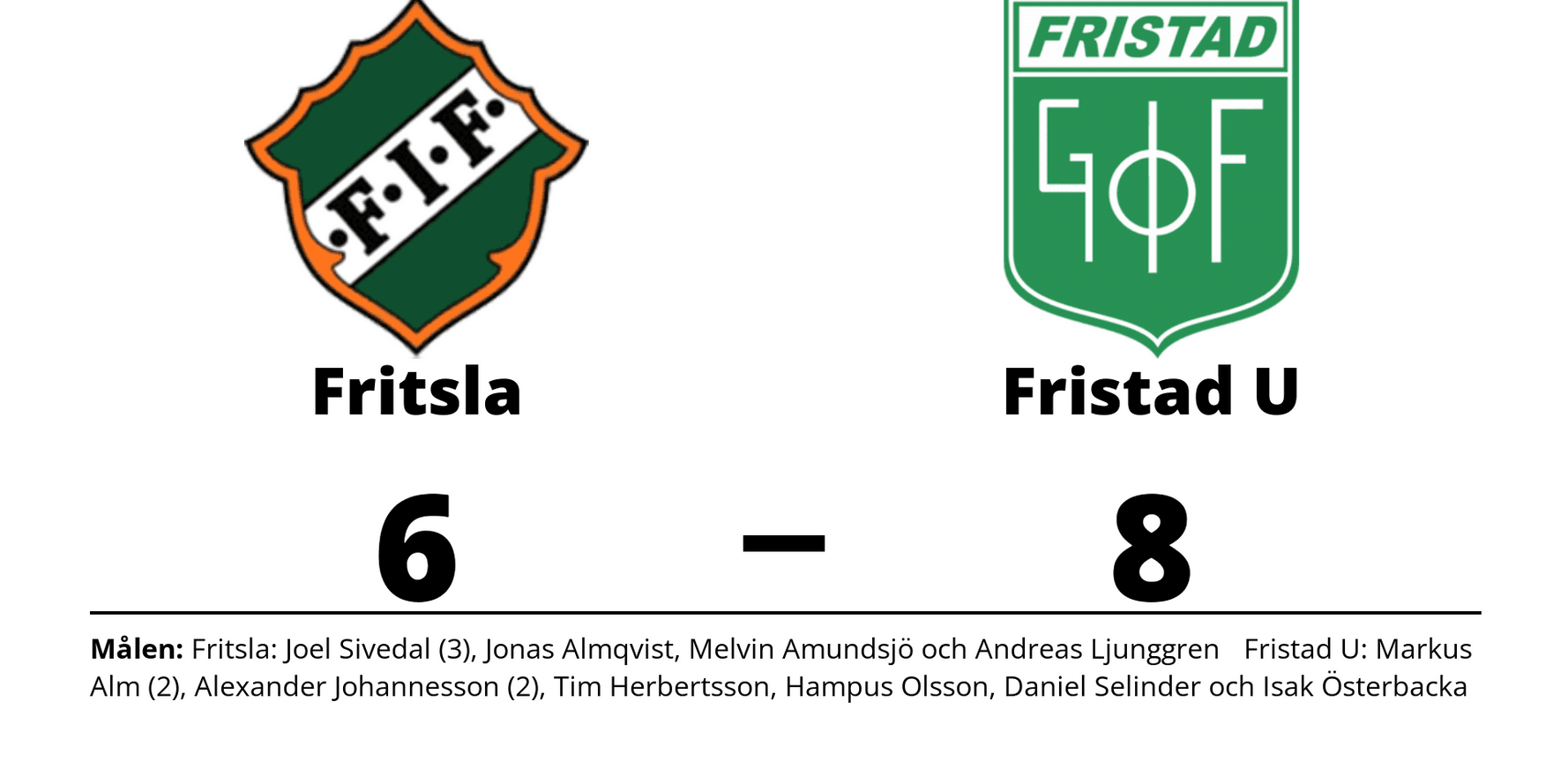 Fritsla IF förlorade mot Fristads GoIF innebandy