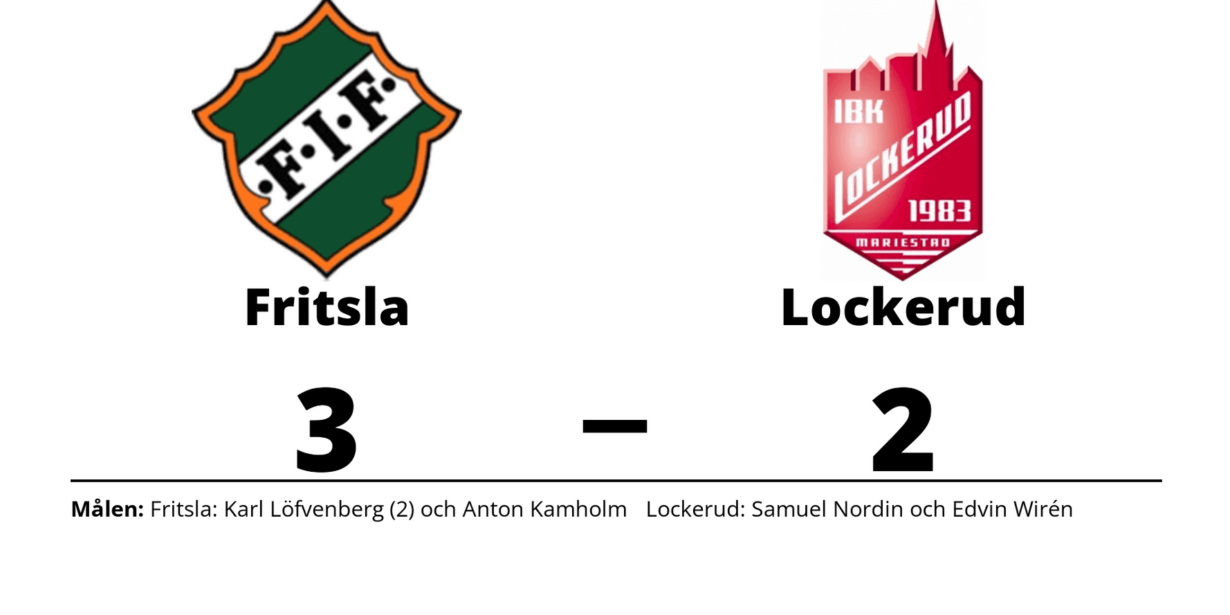 Fritsla IF vann mot IBK Lockerud Mariestad